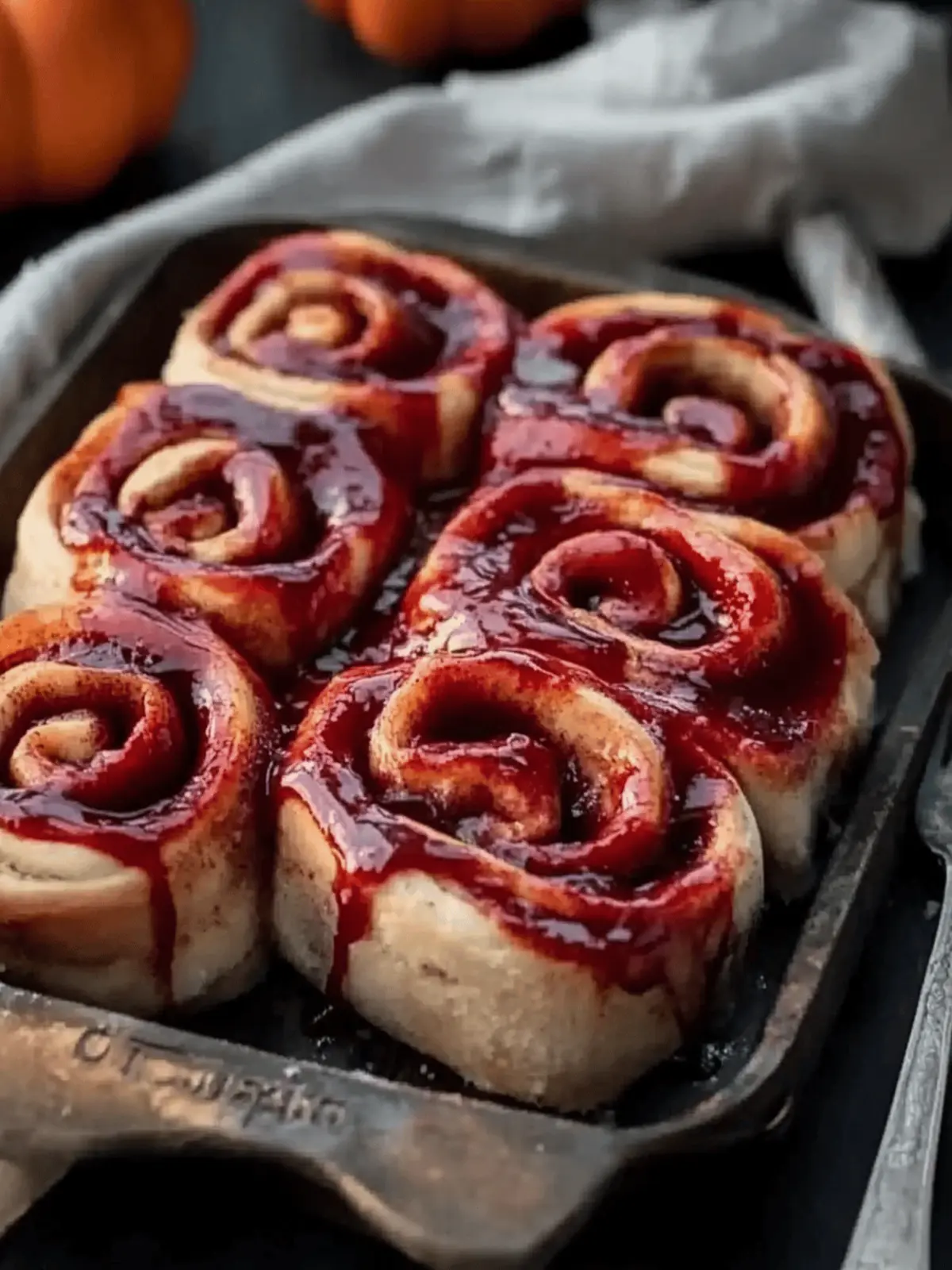 Halloween Cinnamon Rolls