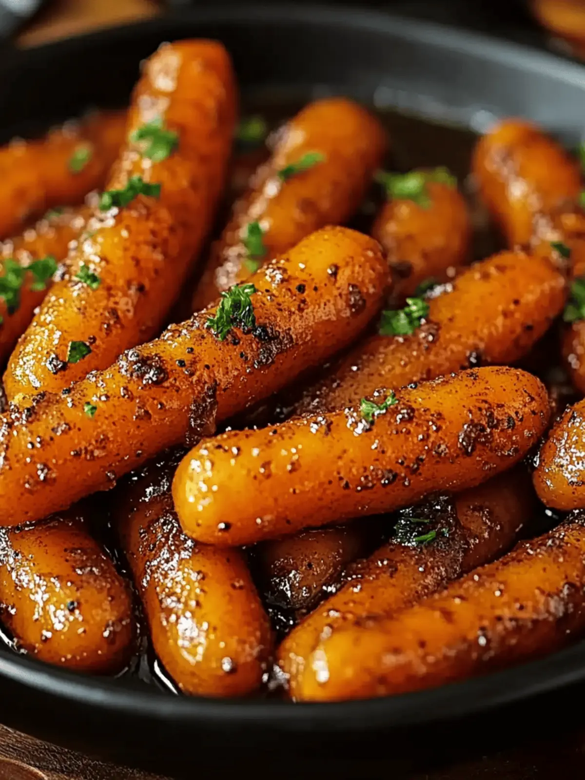 Sweet & Savory Brown Sugar Glazed Carrots