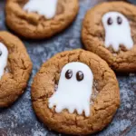 Spooky Ghost Brown Butter Pumpkin Cookies