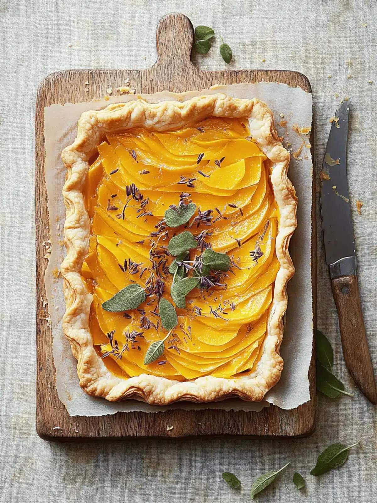 Butternut Squash-Sage Tart: Cozy Up with This Holiday Delight 2 Butternut Squash-Sage Tart