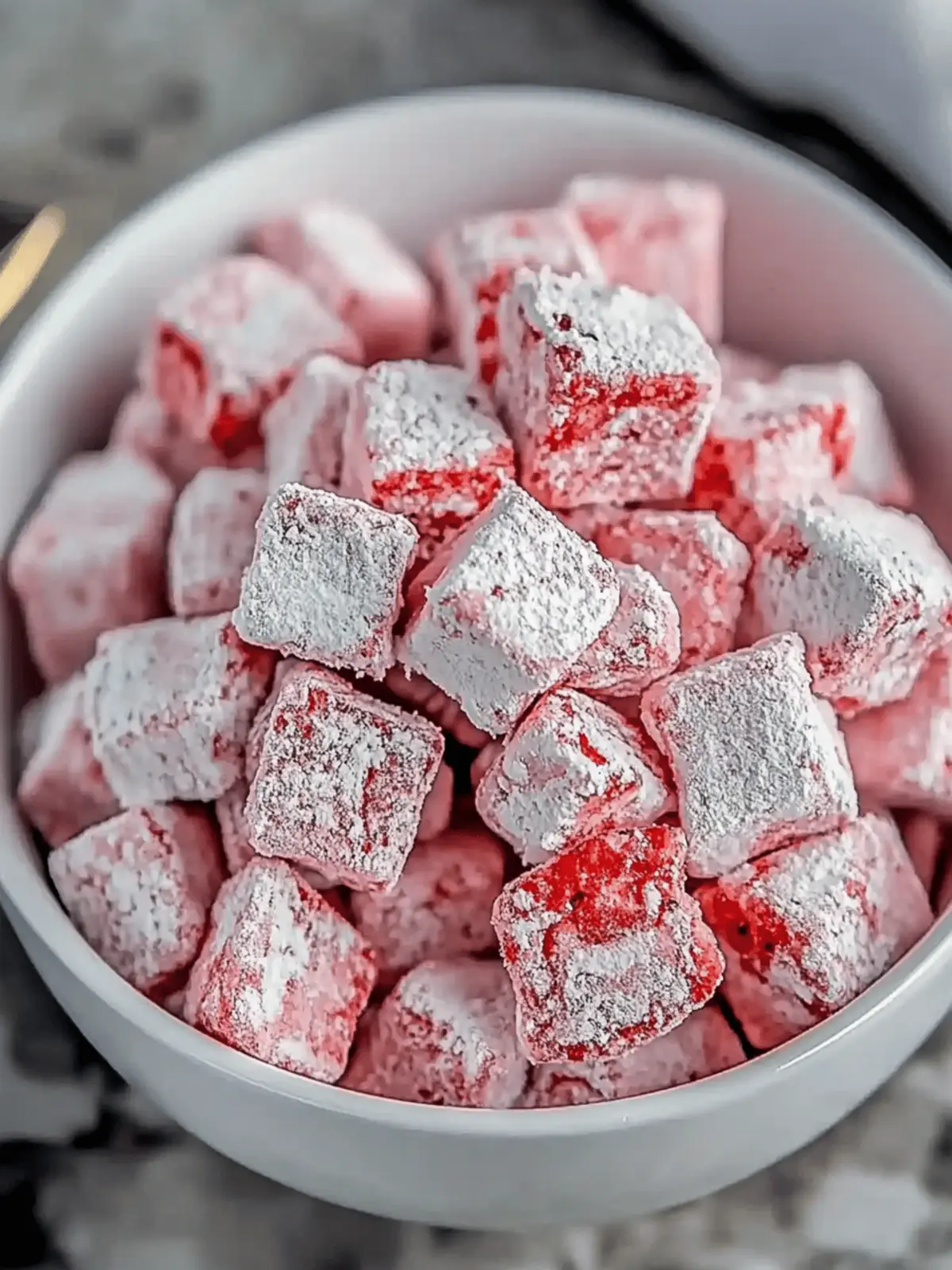 Strawberry Shortcake Puppy Chow