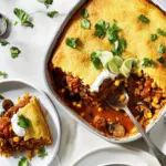 Mushroom Tamale Pie With Lime Cornbread Crust
