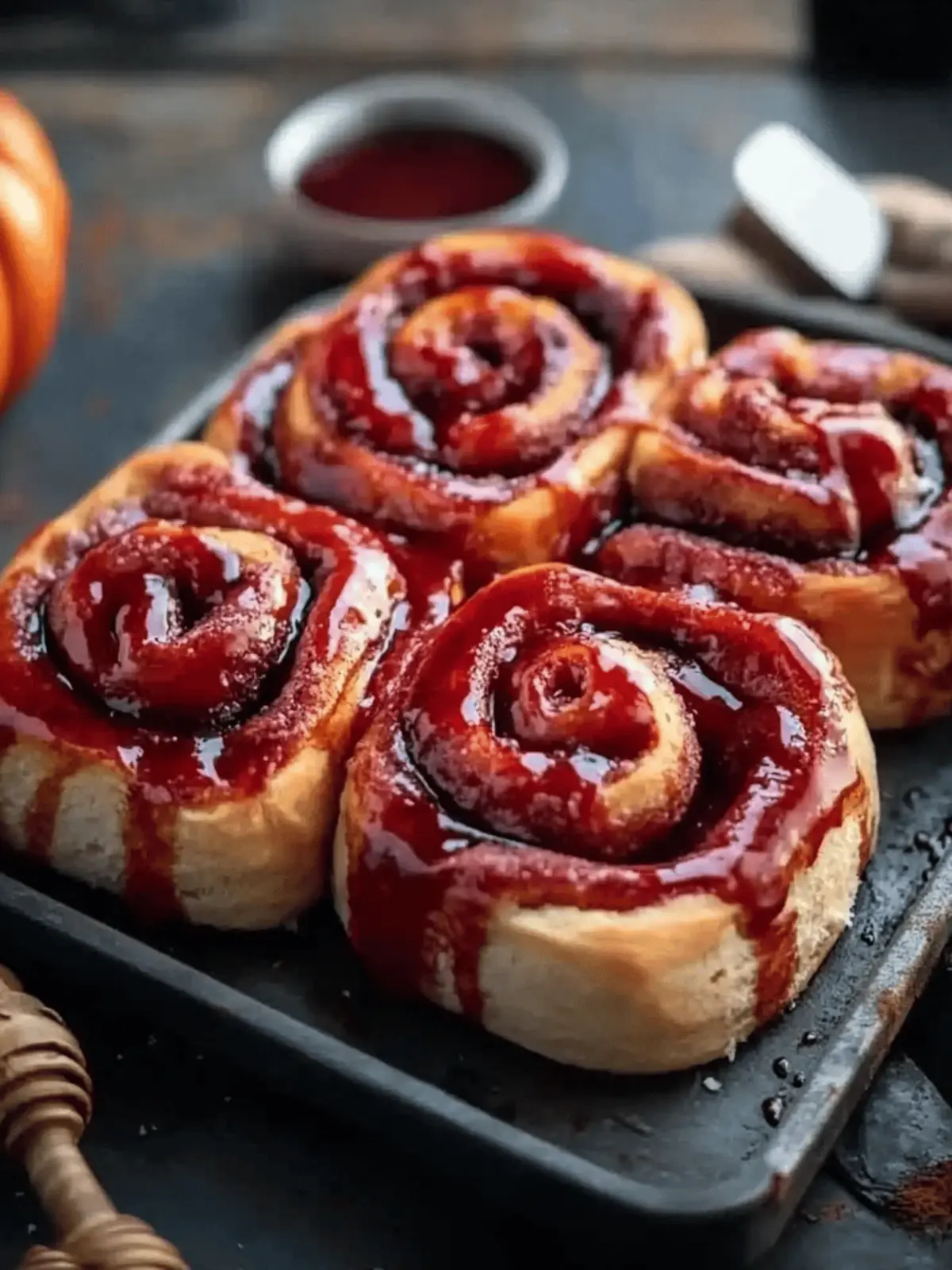 Halloween Cinnamon Rolls