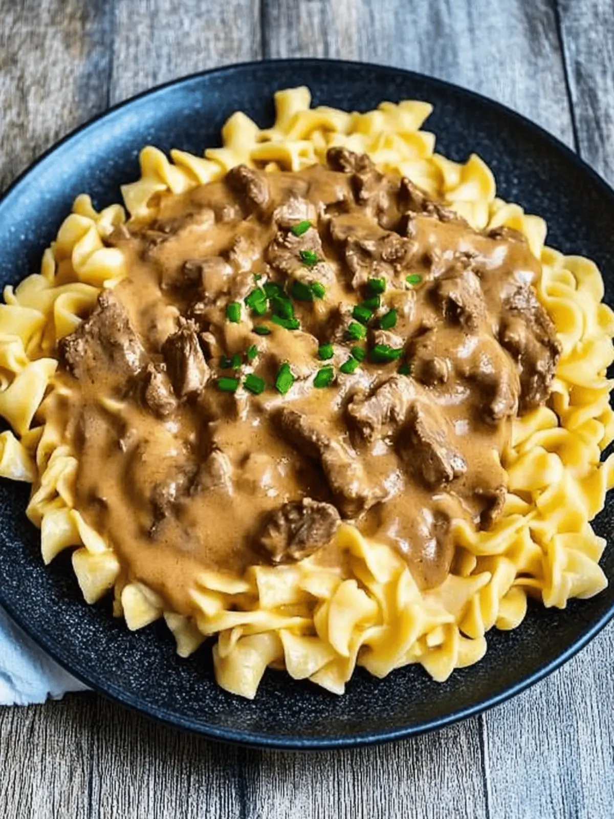 grandma's beef stroganoff