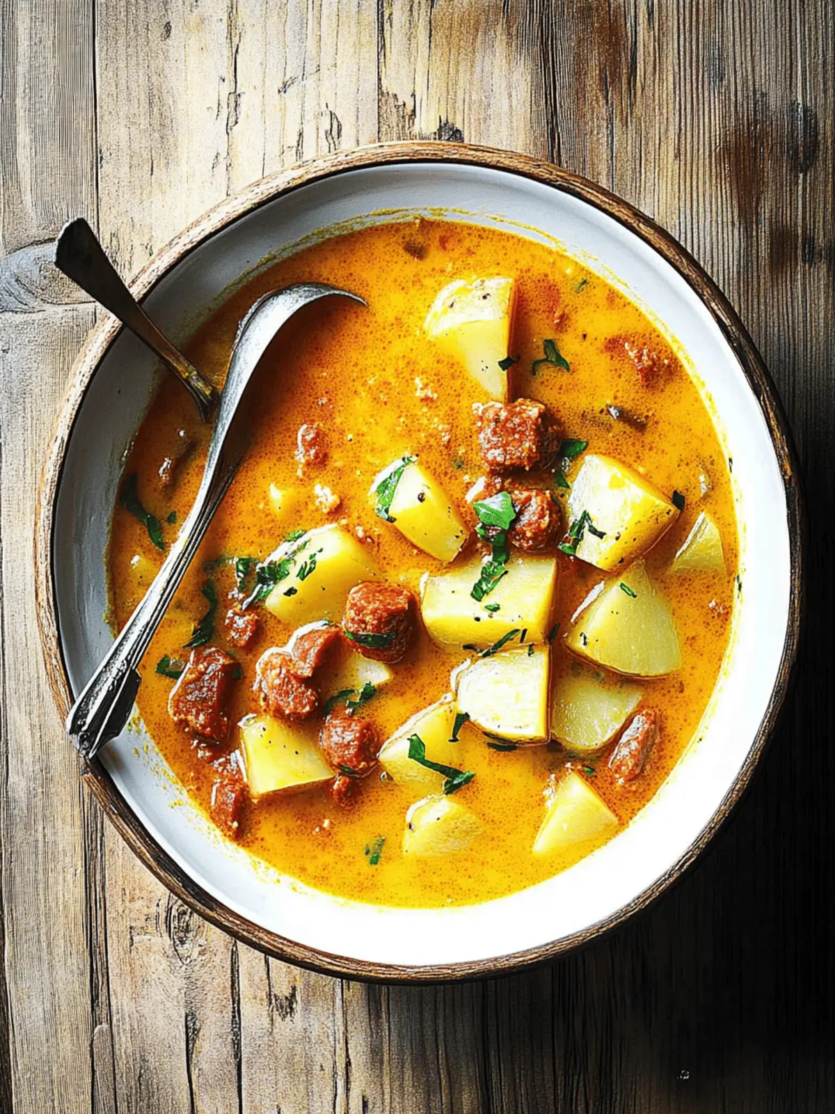 Hearty Spanish Potato Soup with Chorizo for Ultimate Comfort 2 Spanish Potato Soup with Chorizo