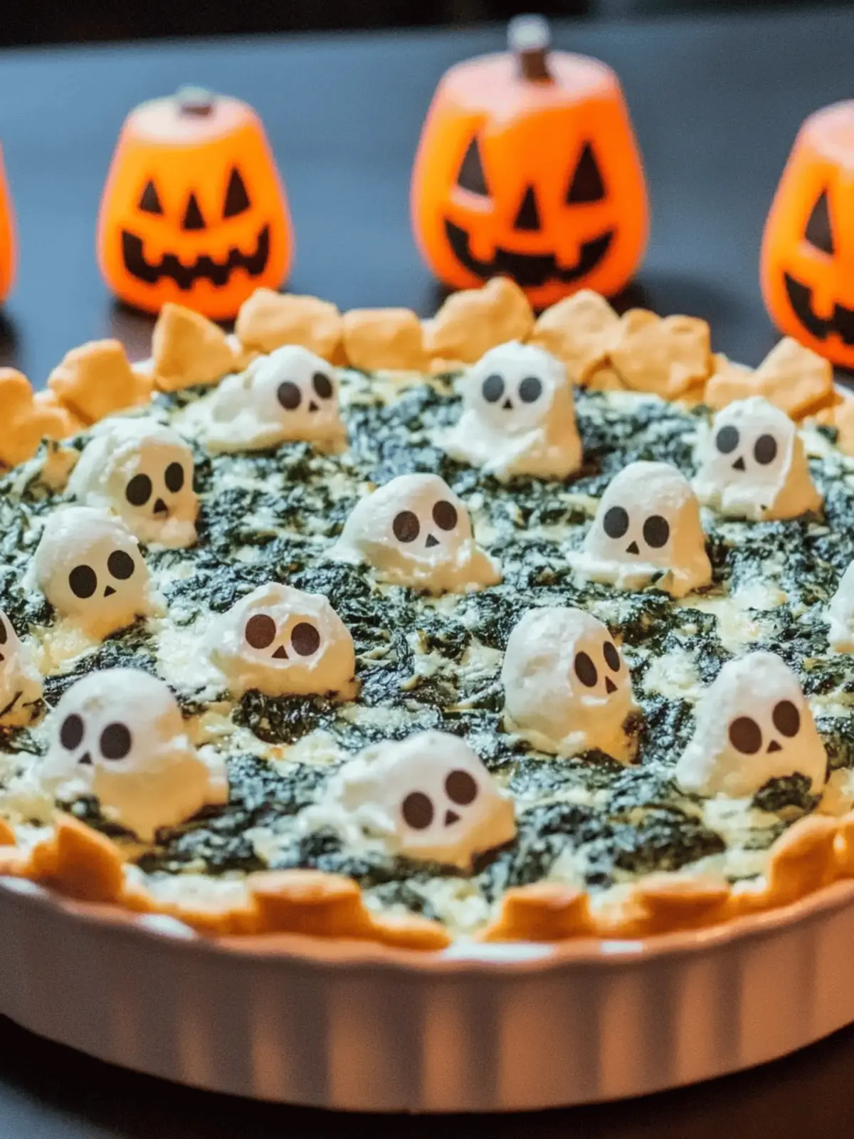 Creepy Halloween Graveyard Spinach Dip for Spooky Parties 4 Halloween Graveyard Spinach Dip