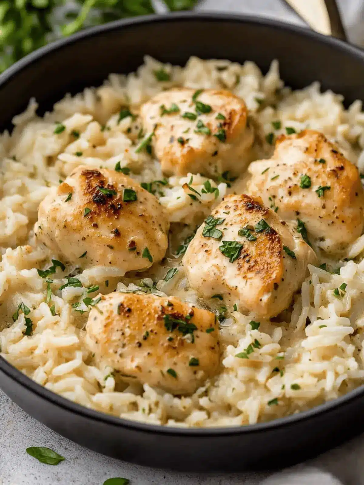 Creamy Herb Chicken & Basmati Rice