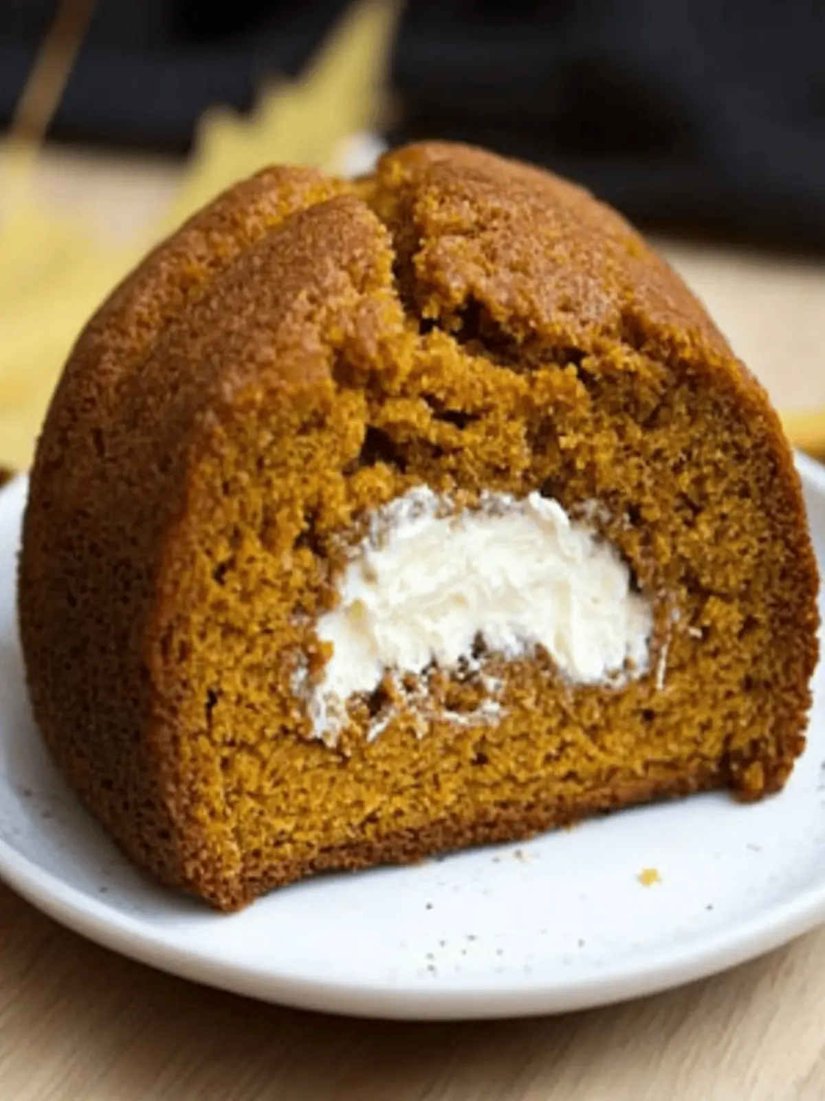 Pumpkin Bread Ring With Maple Cream Cheese Filling