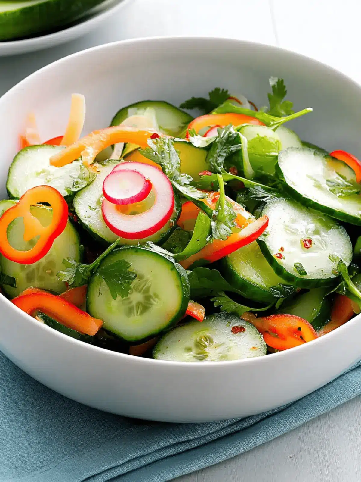 Crisp & Spicy Cucumber Salad