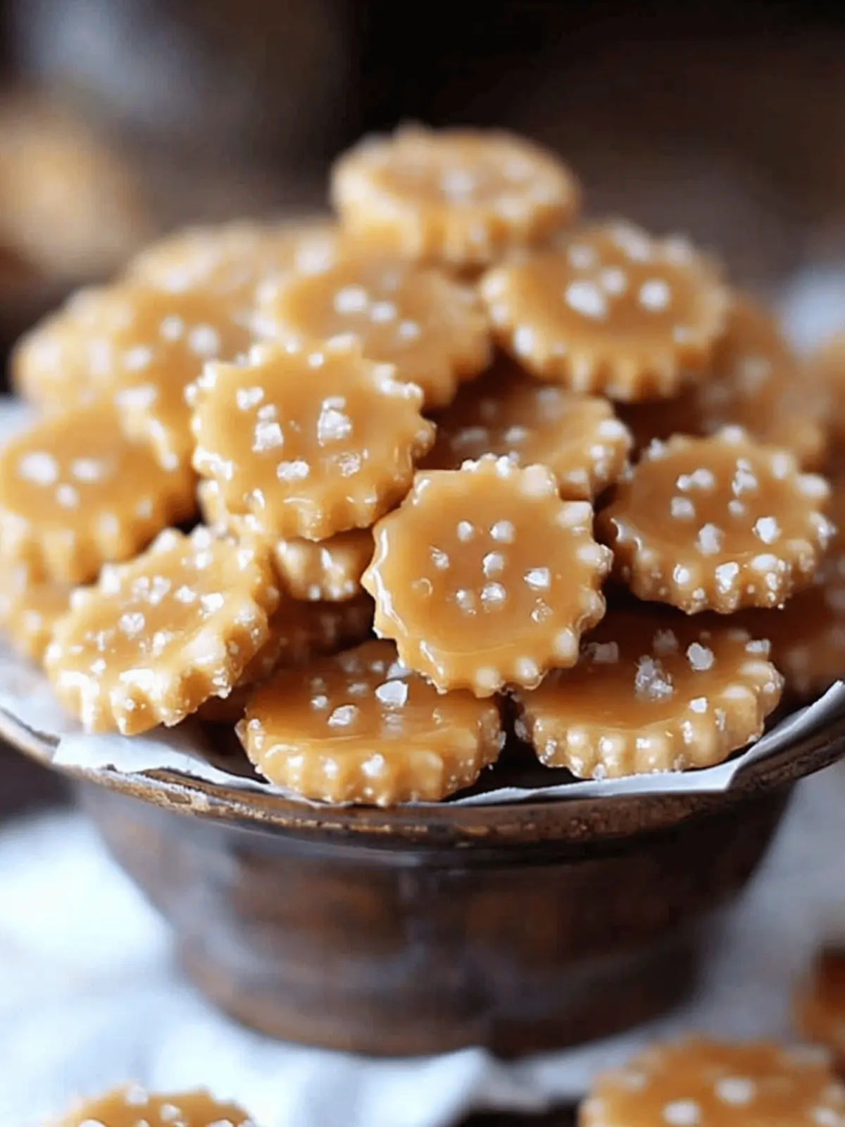 Salted Caramel Cracker Bites