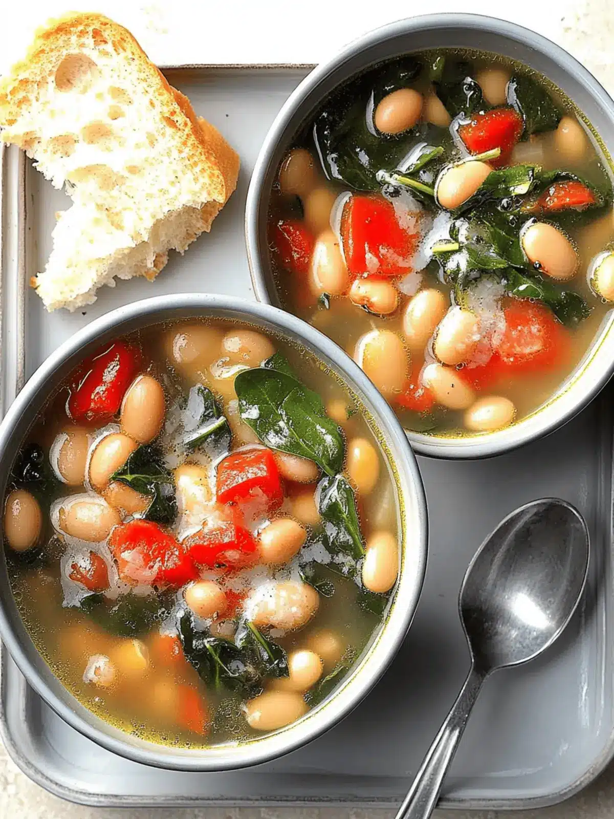 Slow-Cooker Spinach Bean Soup