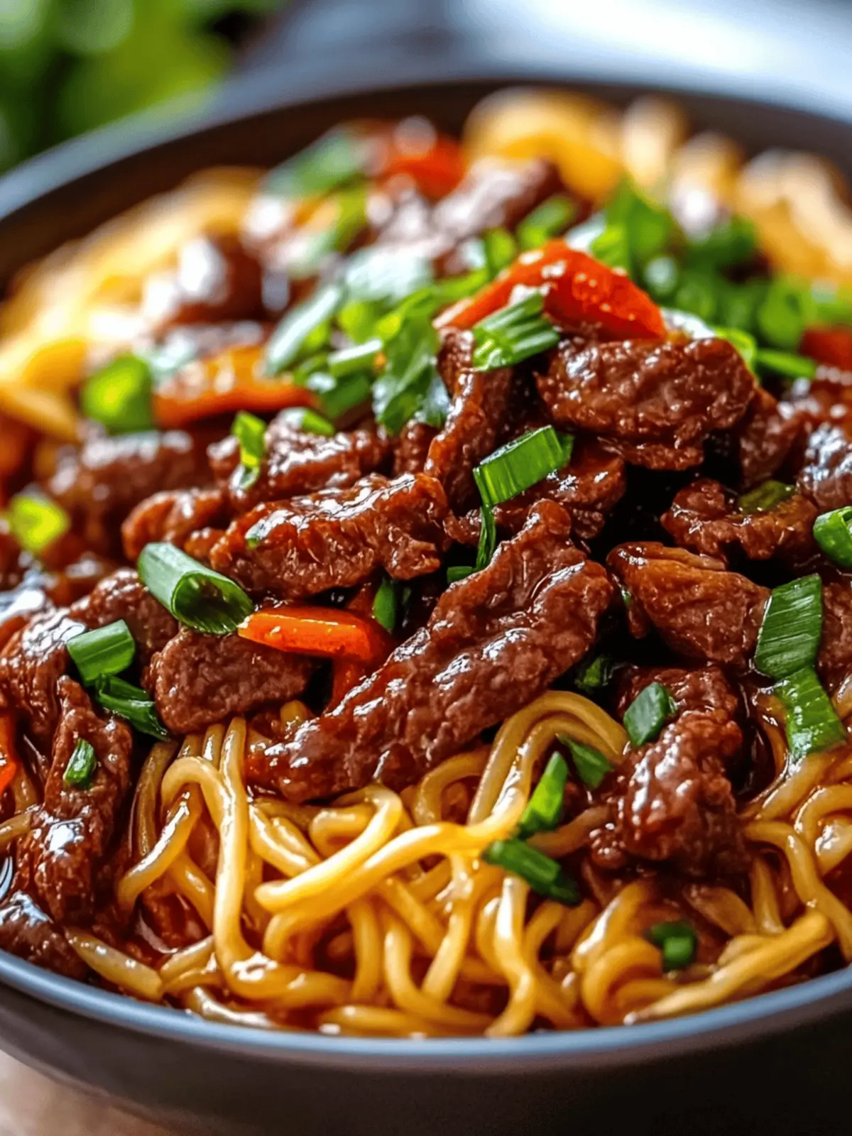 Sticky Beef Noodles