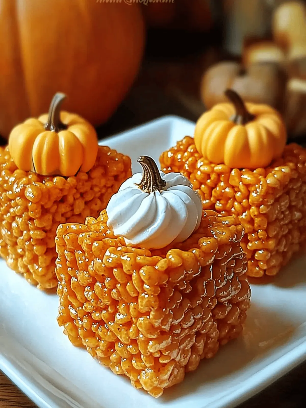 Pumpkin Pie Rice Krispies Treats