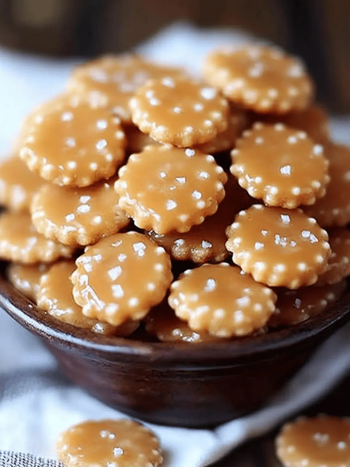 Salted Caramel Cracker Bites