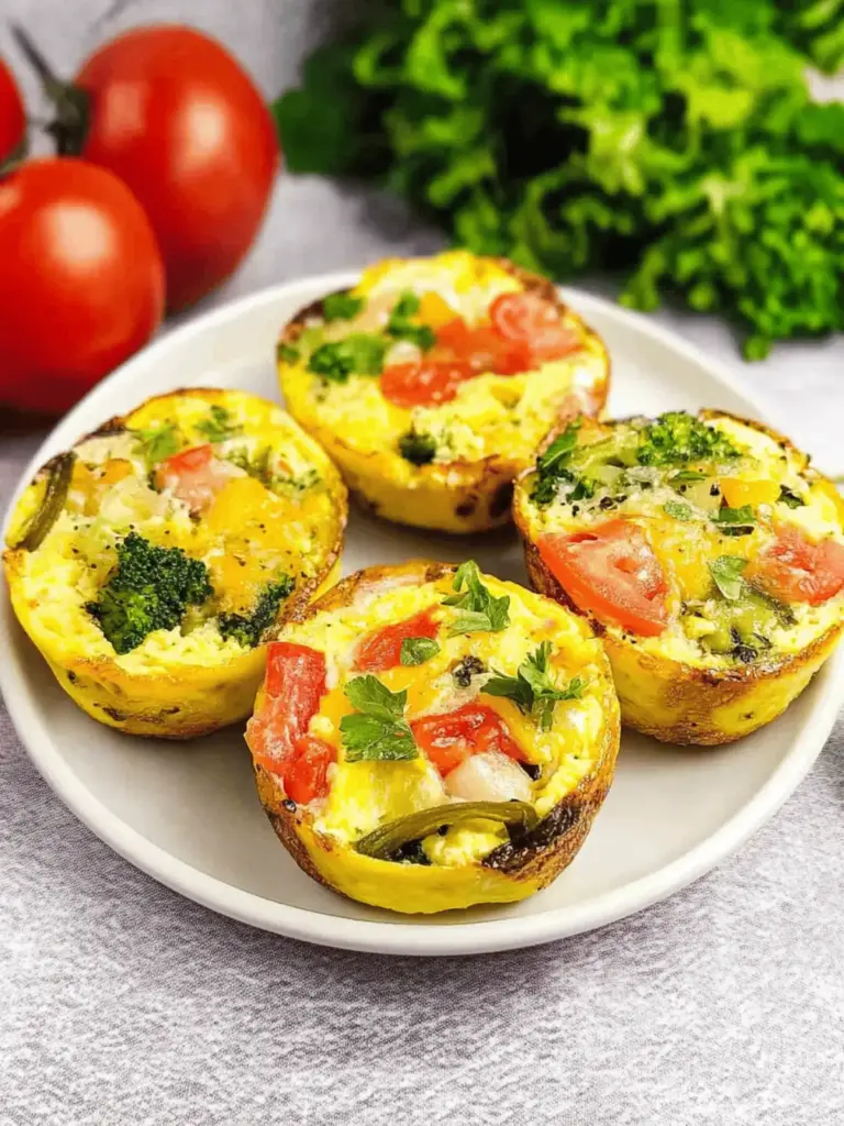 Healthy and Easy Veggie Egg Bites