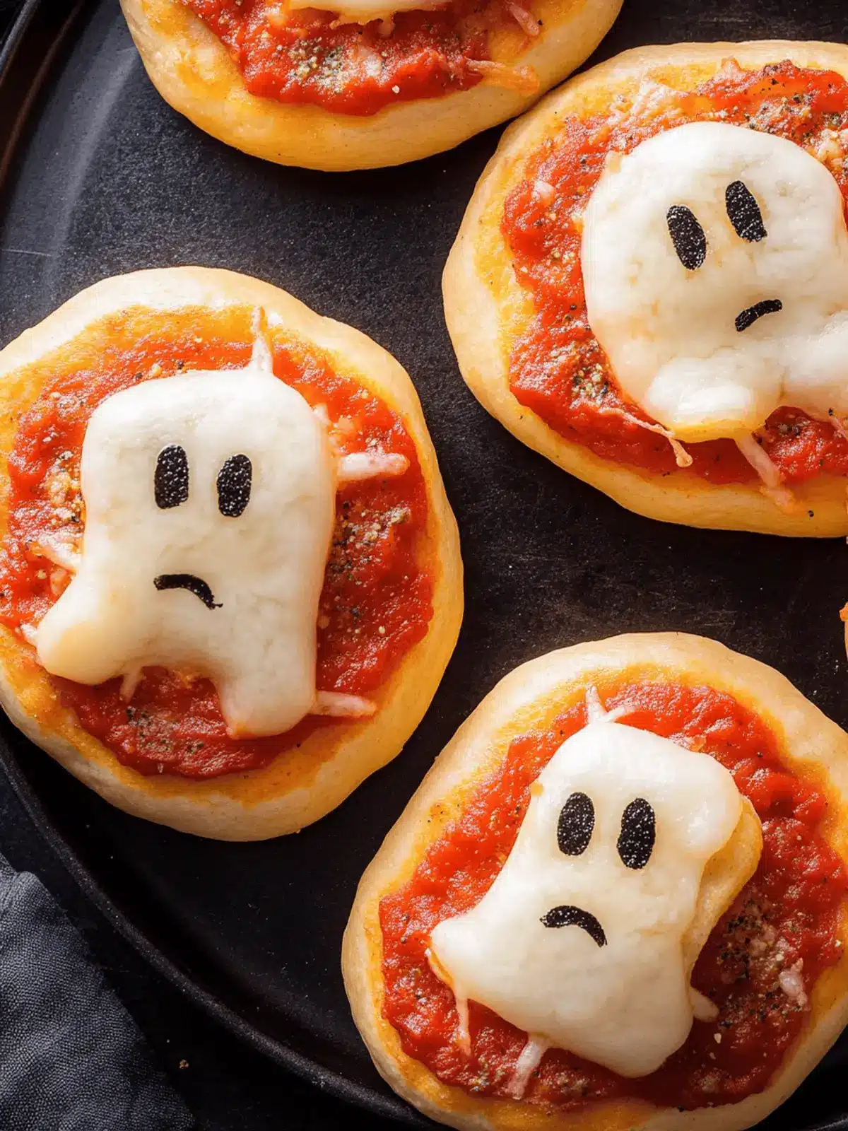 Ghost Pizza Bagels