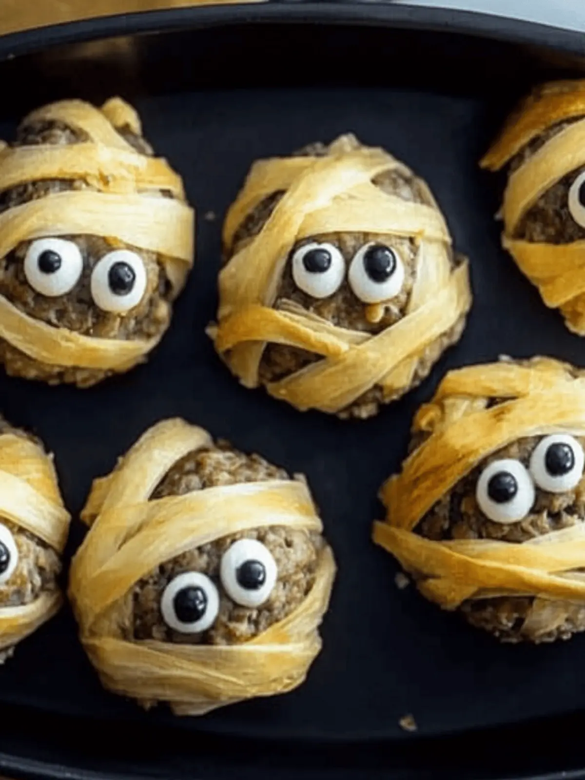 Meatball Mummies: Fun, Festive Bites for Halloween Parties 4 Meatball Mummies