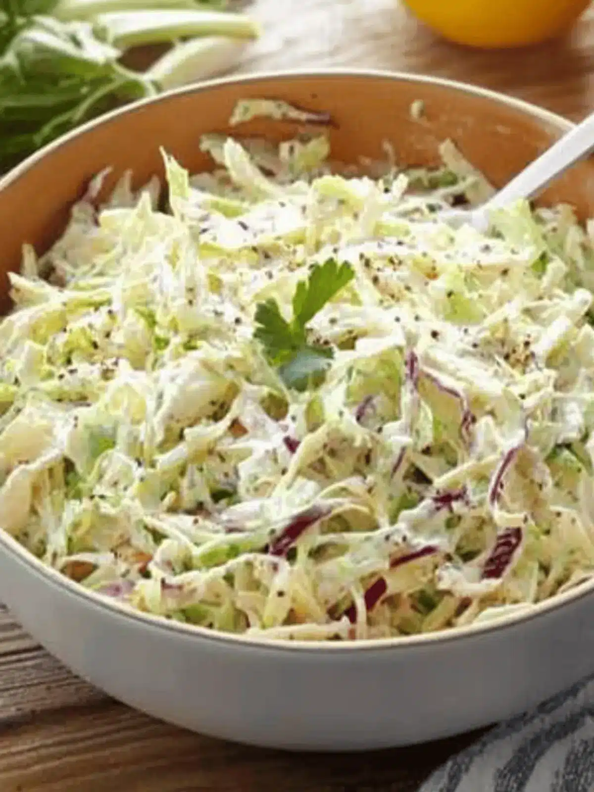 Caraway Coleslaw with Citrus Mayonnaise