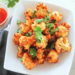 Baked Crispy and Spicy Cauliflower Bites