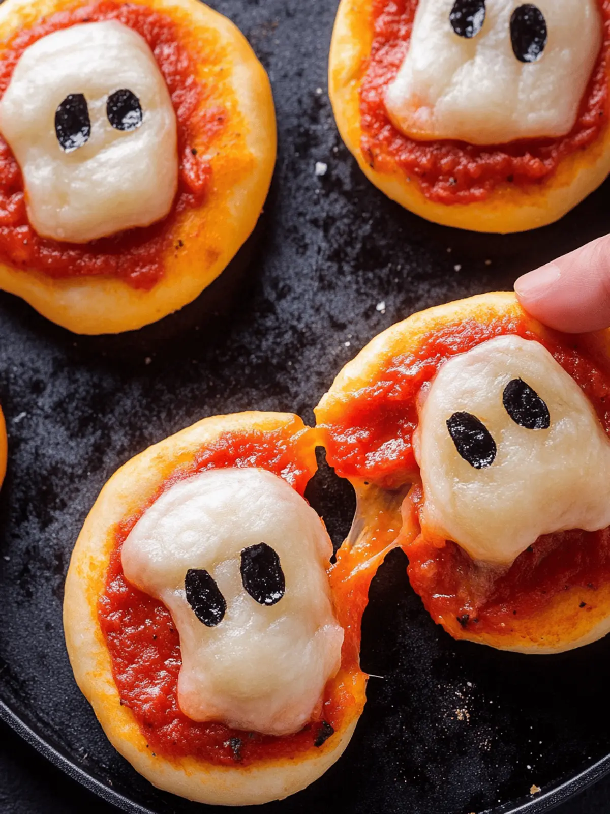 Ghost Pizza Bagels