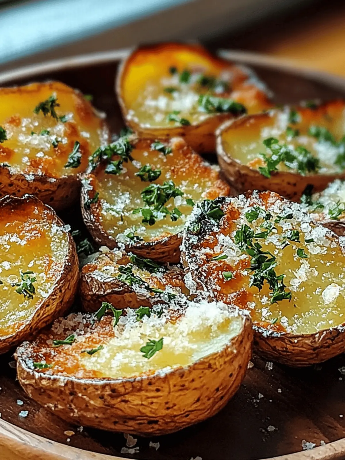 Crispy Garlic Herb Roasted Potato Skins