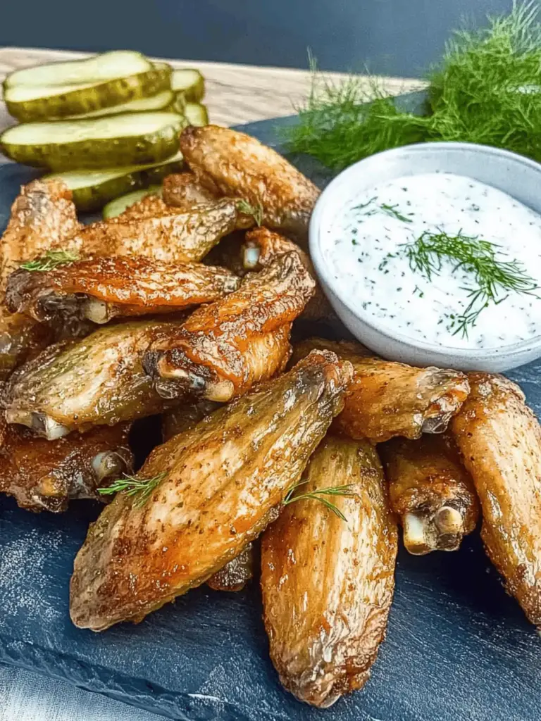 Smoked Dill Pickle Wings