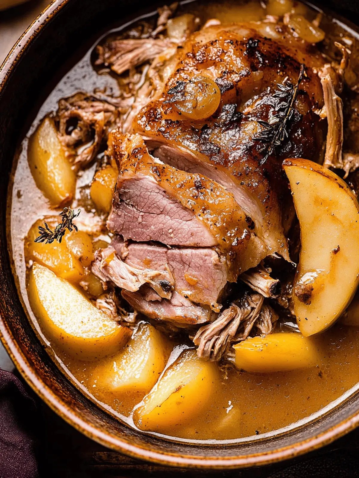 Apple Cider Braised Pork Shoulder