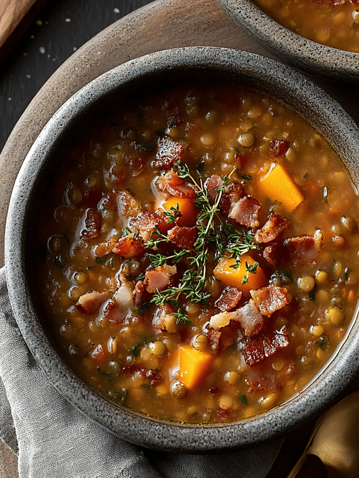 Savory French Lentil Bacon Soup for Heartwarming Comfort 3 French Lentil Bacon Soup