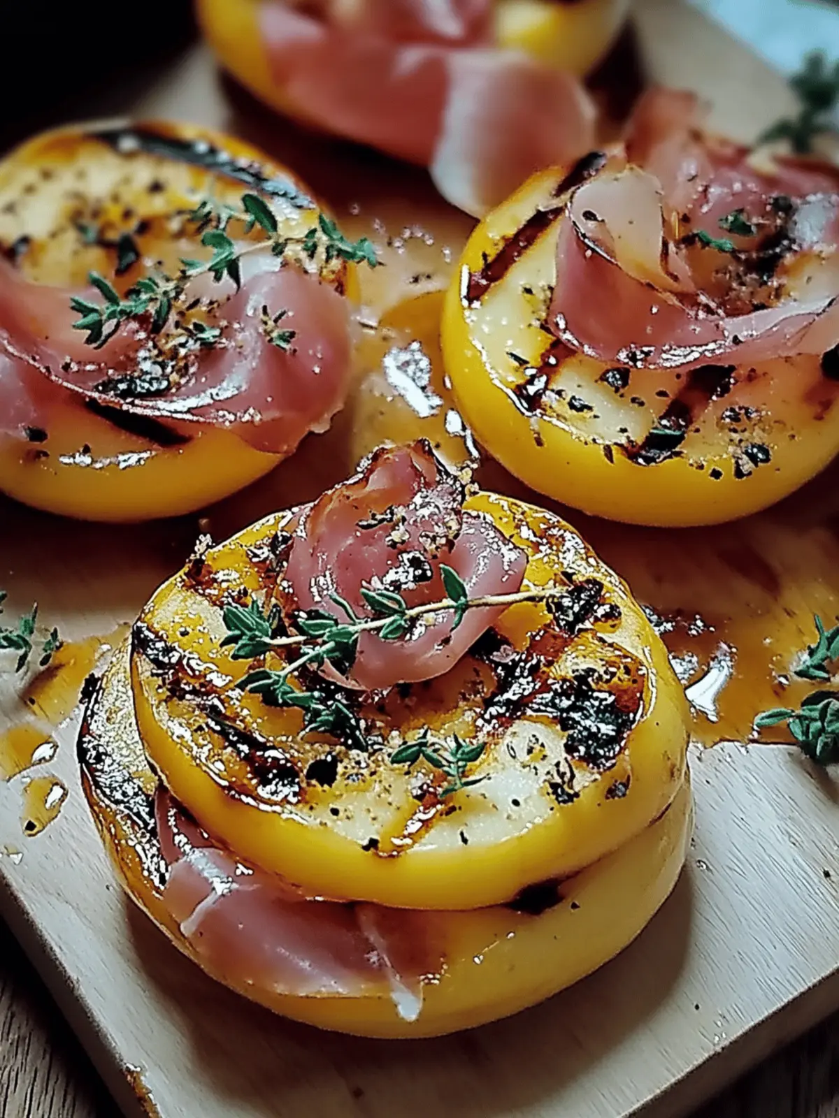 Savor Grilled Apples with Prosciutto and Honey Bliss 4 Grilled Apples with Prosciutto and Honey