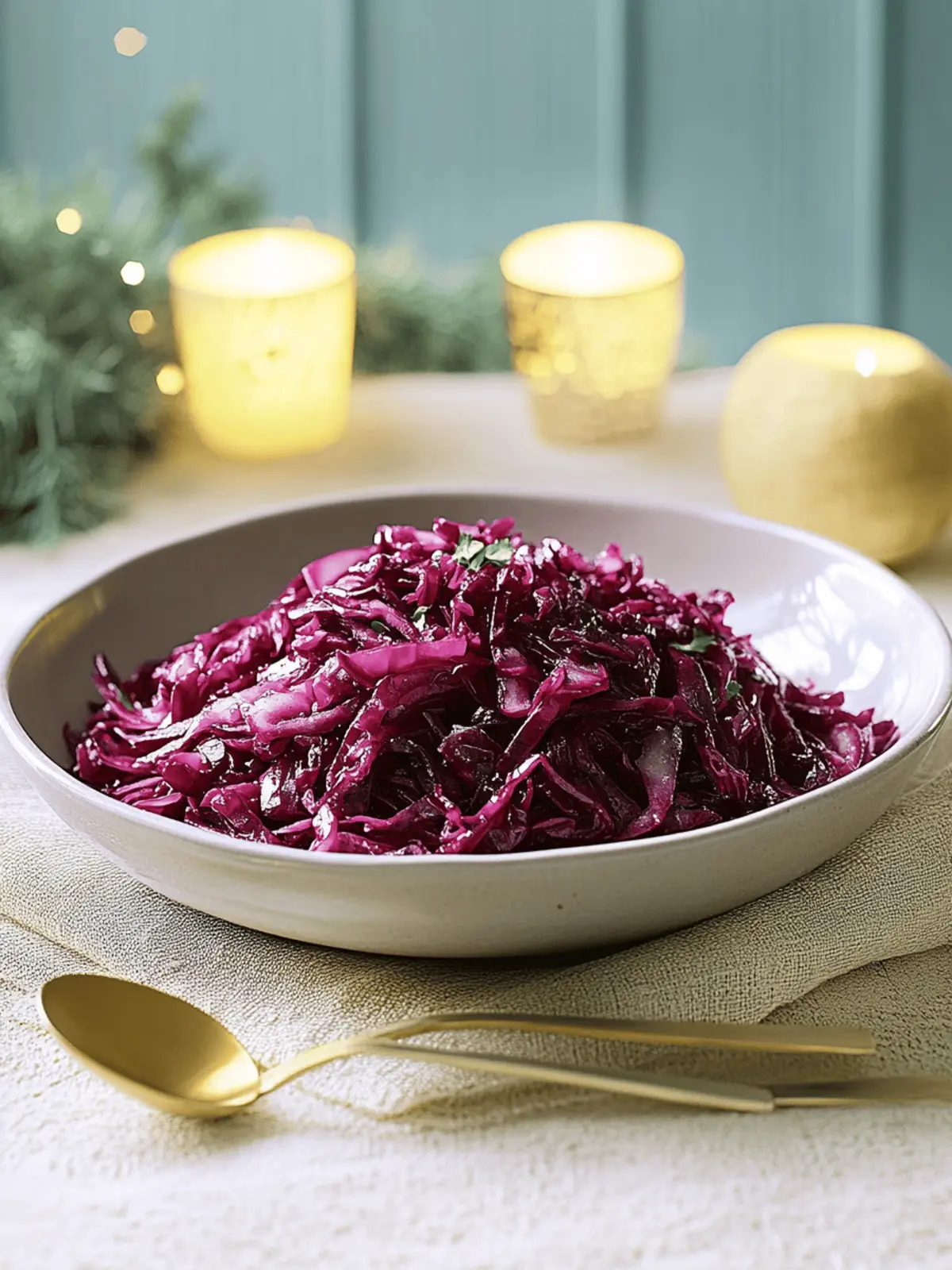 Braised red cabbage