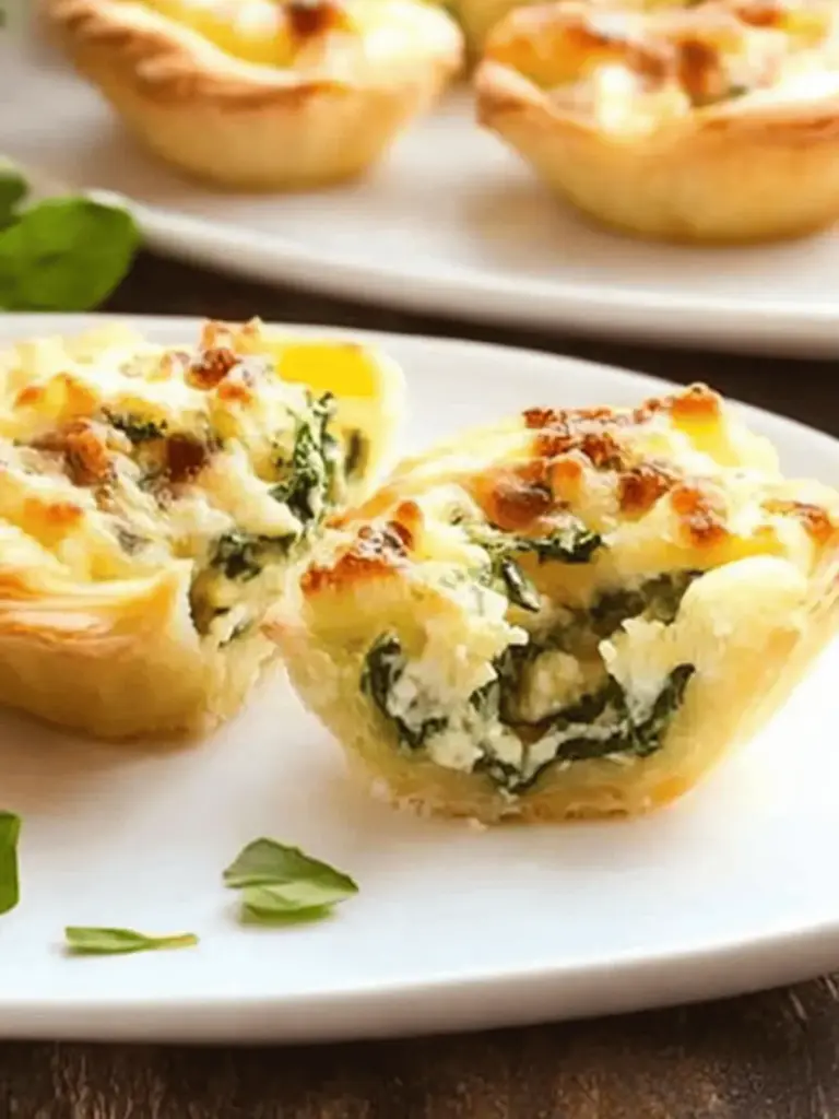 Mini Cheese and Spinach Tartlets: The Perfect Appetizer