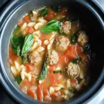 Slow Cooker Meatball Soup