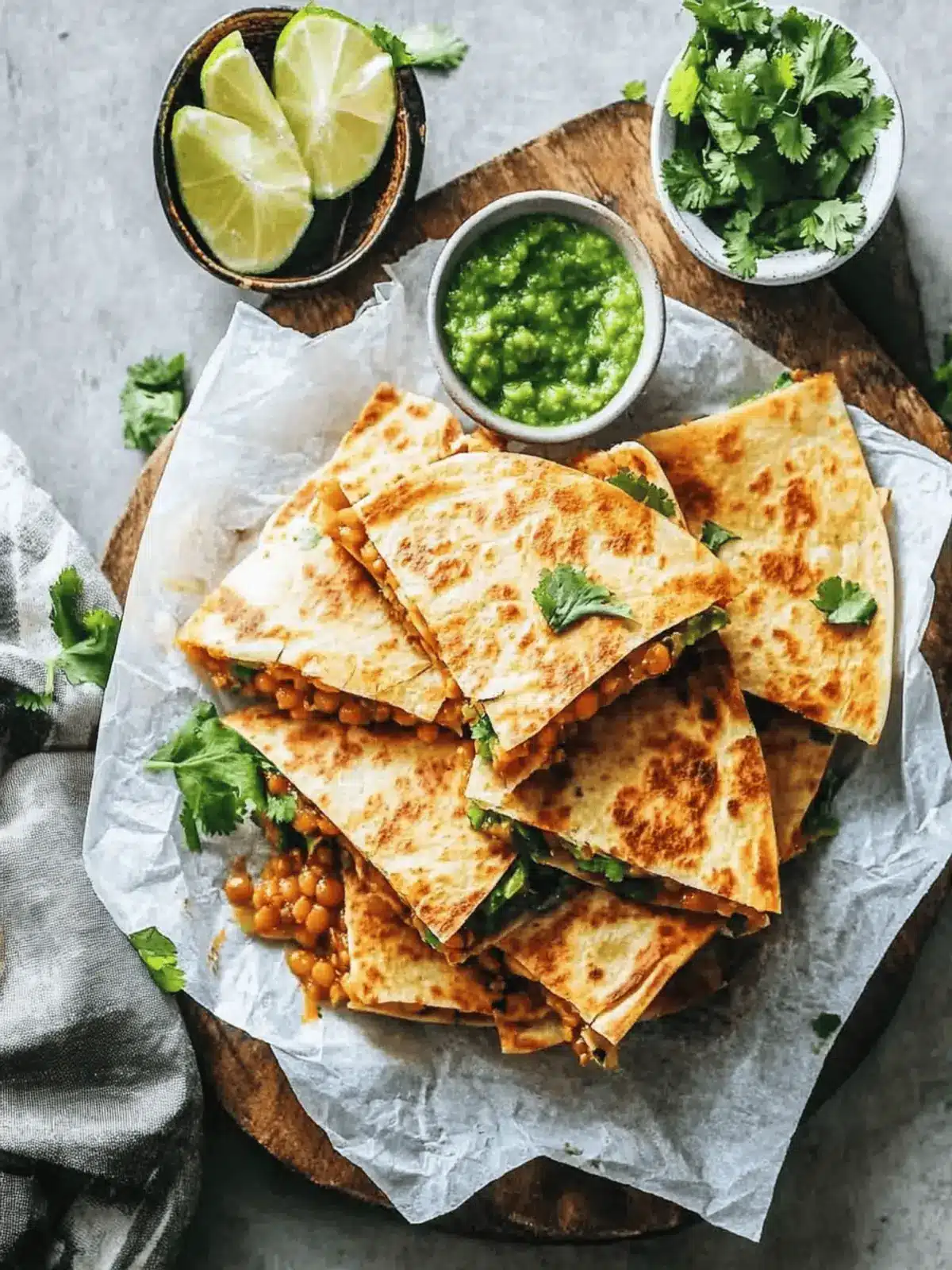 Lentil Quesadilla