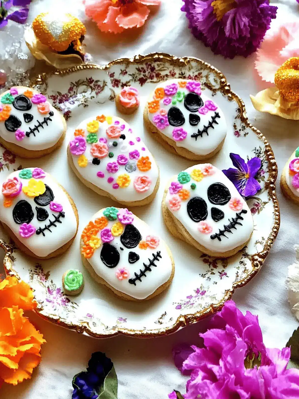Delightful Sugar Skull Cookies for a Festive Celebration 4 Sugar Skull Cookies