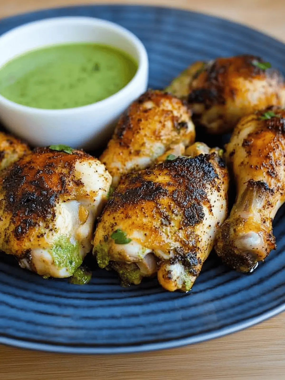 Peruvian Chicken with Green Sauce