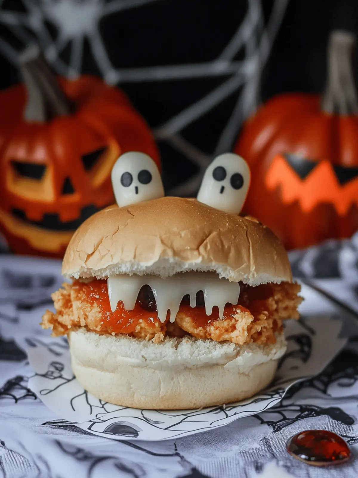 Halloween Chicken Parmesan Sliders: Fun and Easy Family Treats 4 Halloween Chicken Parmesan Sliders