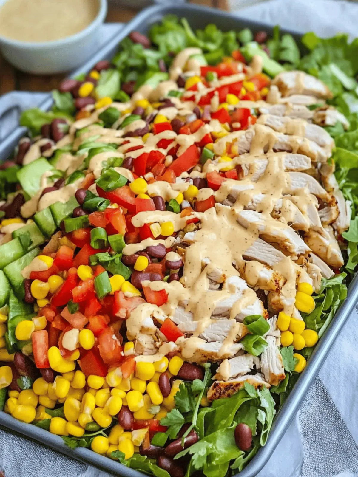 Southwest Chicken Salad with Spicy Ranch Dressing