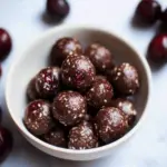 Dark Chocolate Cherry Energy Bites