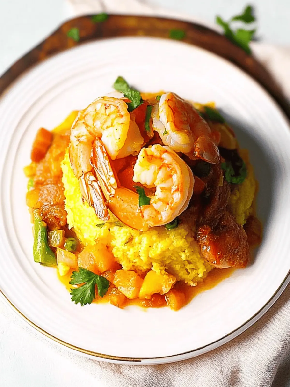 Mofongo with Shrimp