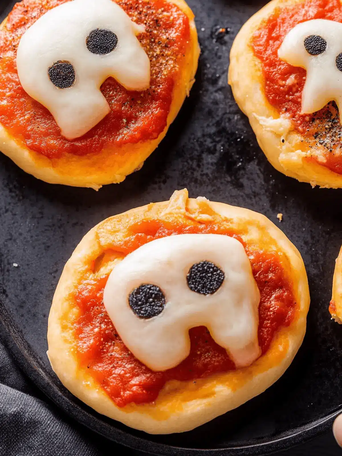 Ghost Pizza Bagels