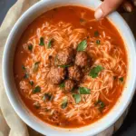 Tomato Vermicelli Soup (Kafta Soup)