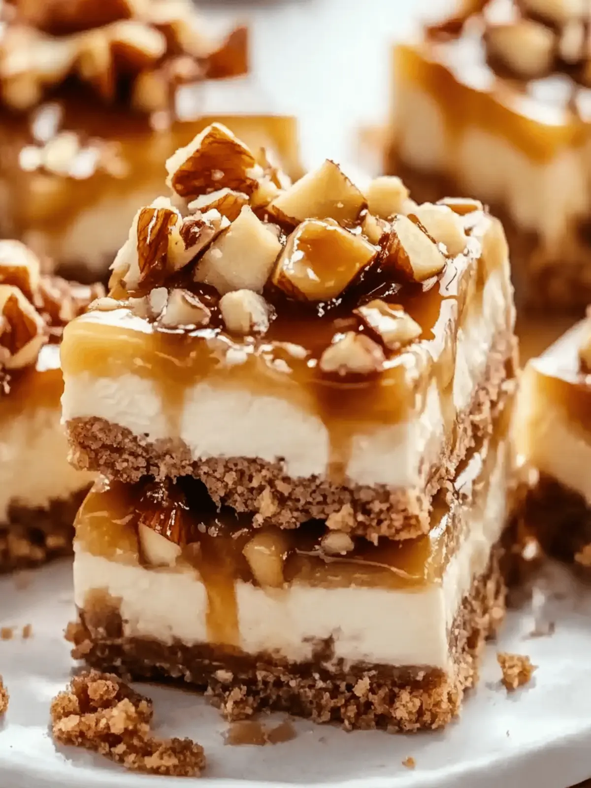 Caramel Apple Cheesecake Bars