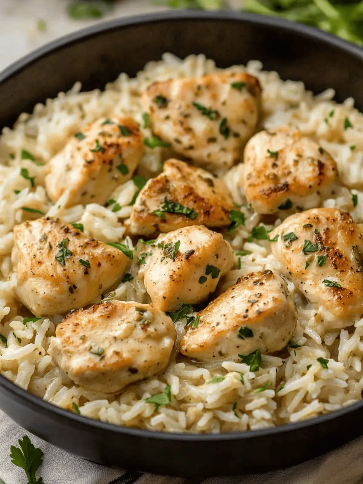 Creamy Herb Chicken & Basmati Rice
