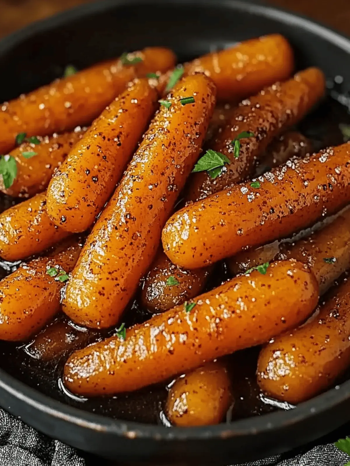 Sweet & Savory Brown Sugar Glazed Carrots