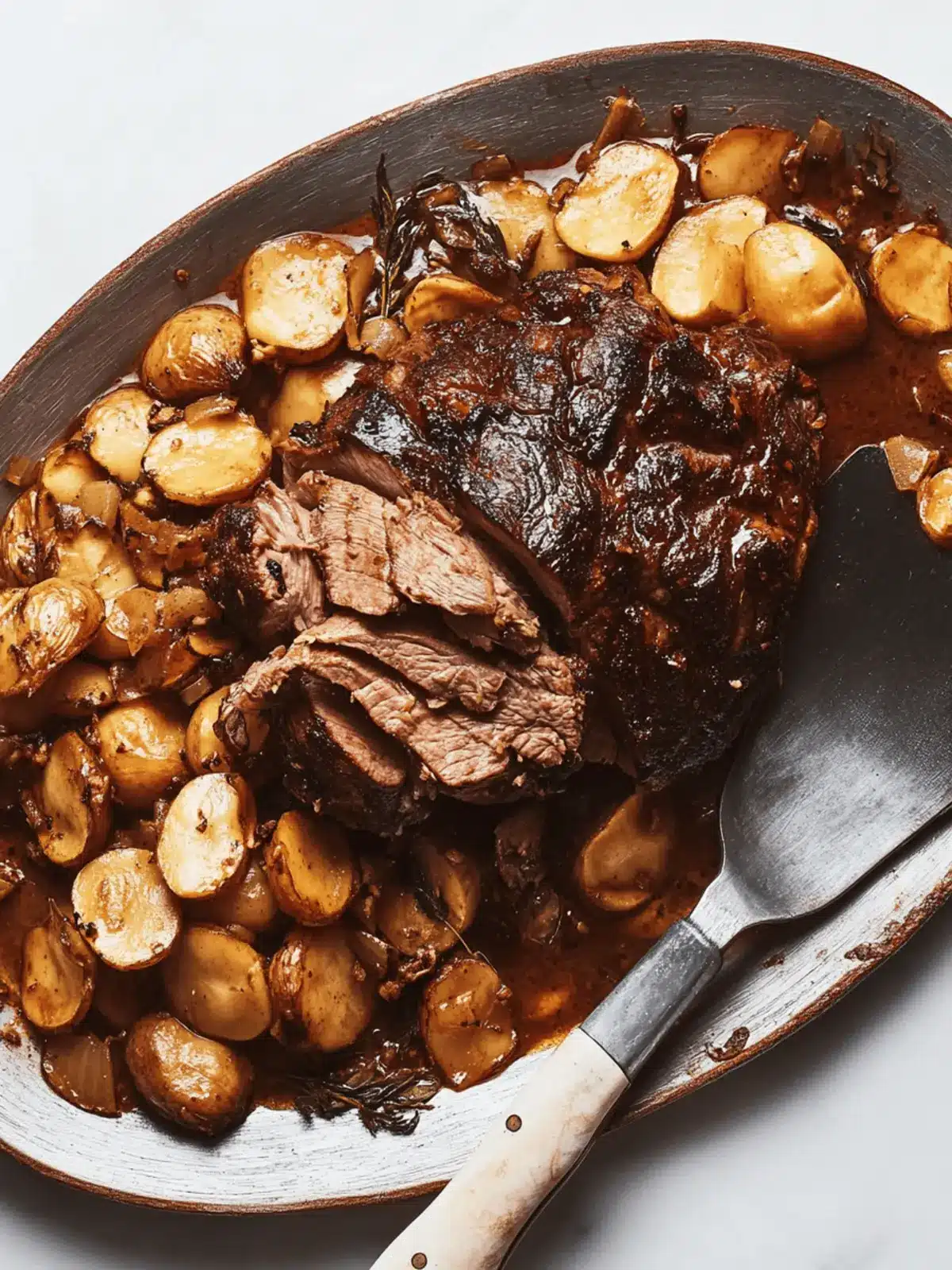 Ȟaŋté úŋ Pté Lolóbyapi (Cedar-Braised Bison)