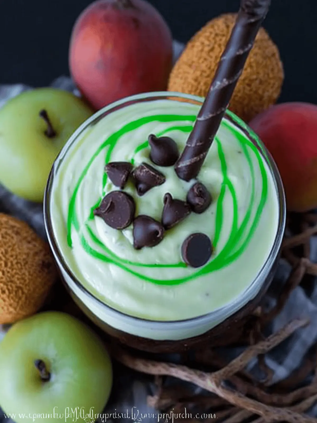 Melted Witch Chocolate Chip Cream Cheese Fruit Dip Delight 3 Melted Witch Chocolate Chip Cream Cheese Fruit Dip