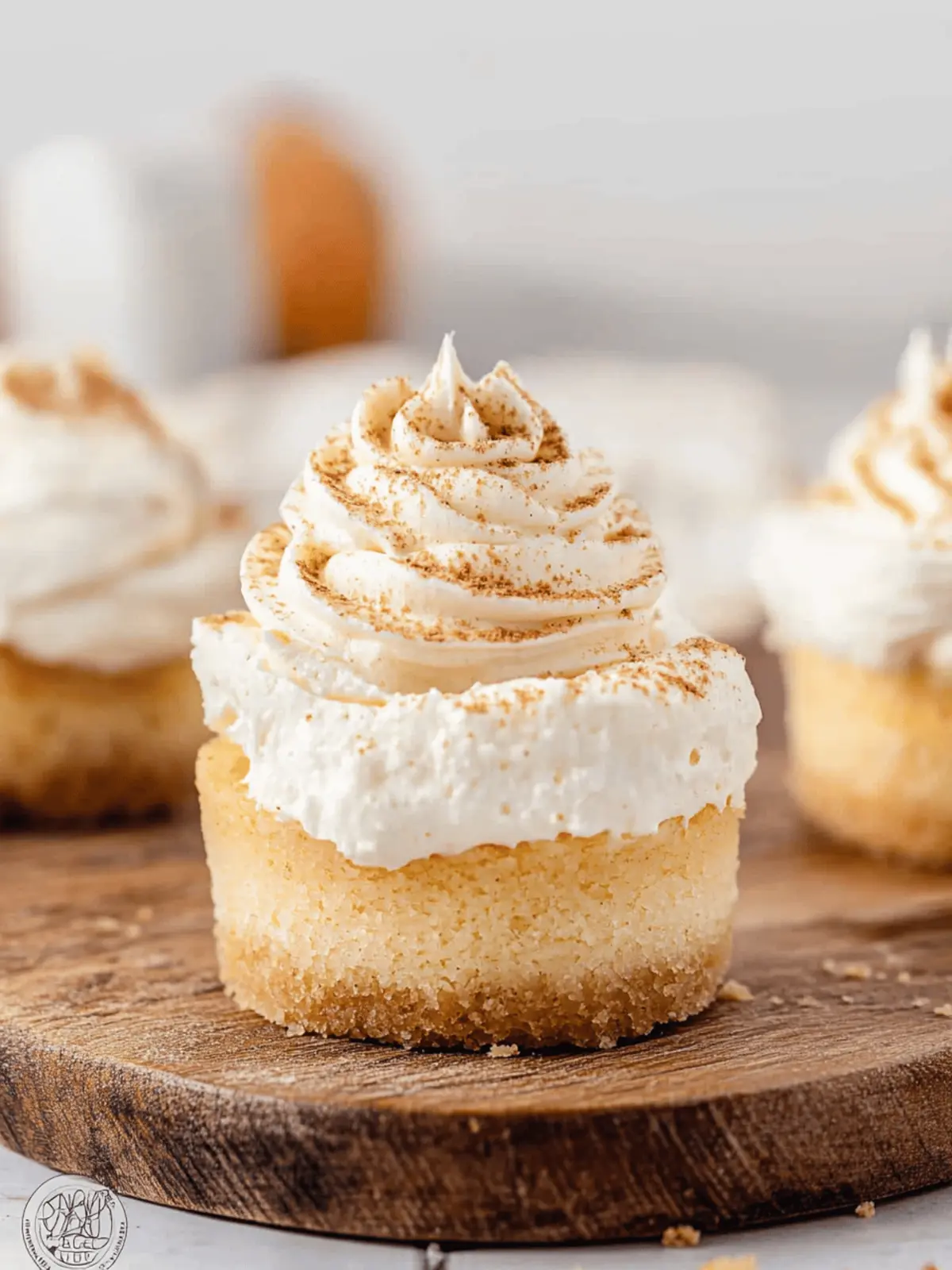 MINI NO BAKE PUMPKIN CHEESECAKES