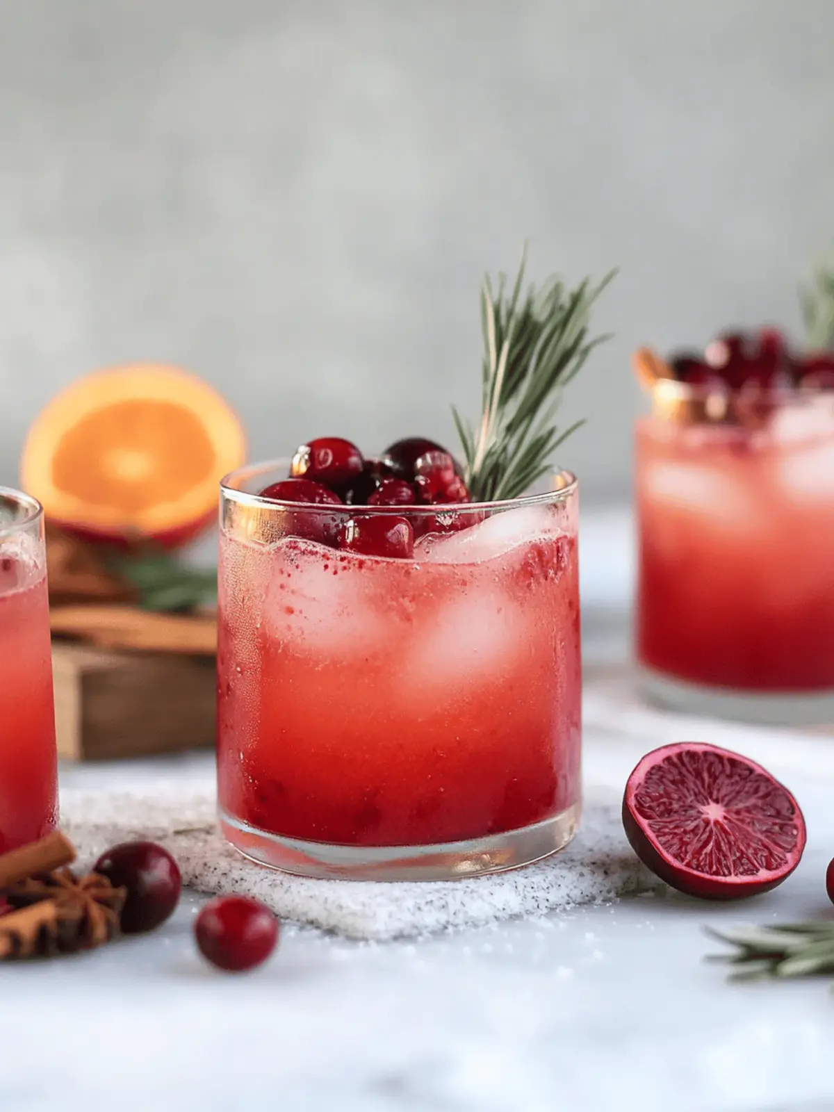 Spiced Cranberry Paloma Cocktail