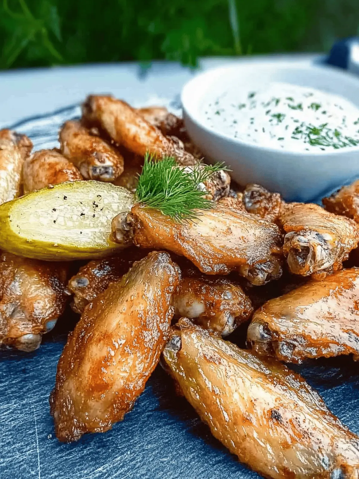 Smoked Dill Pickle Wings