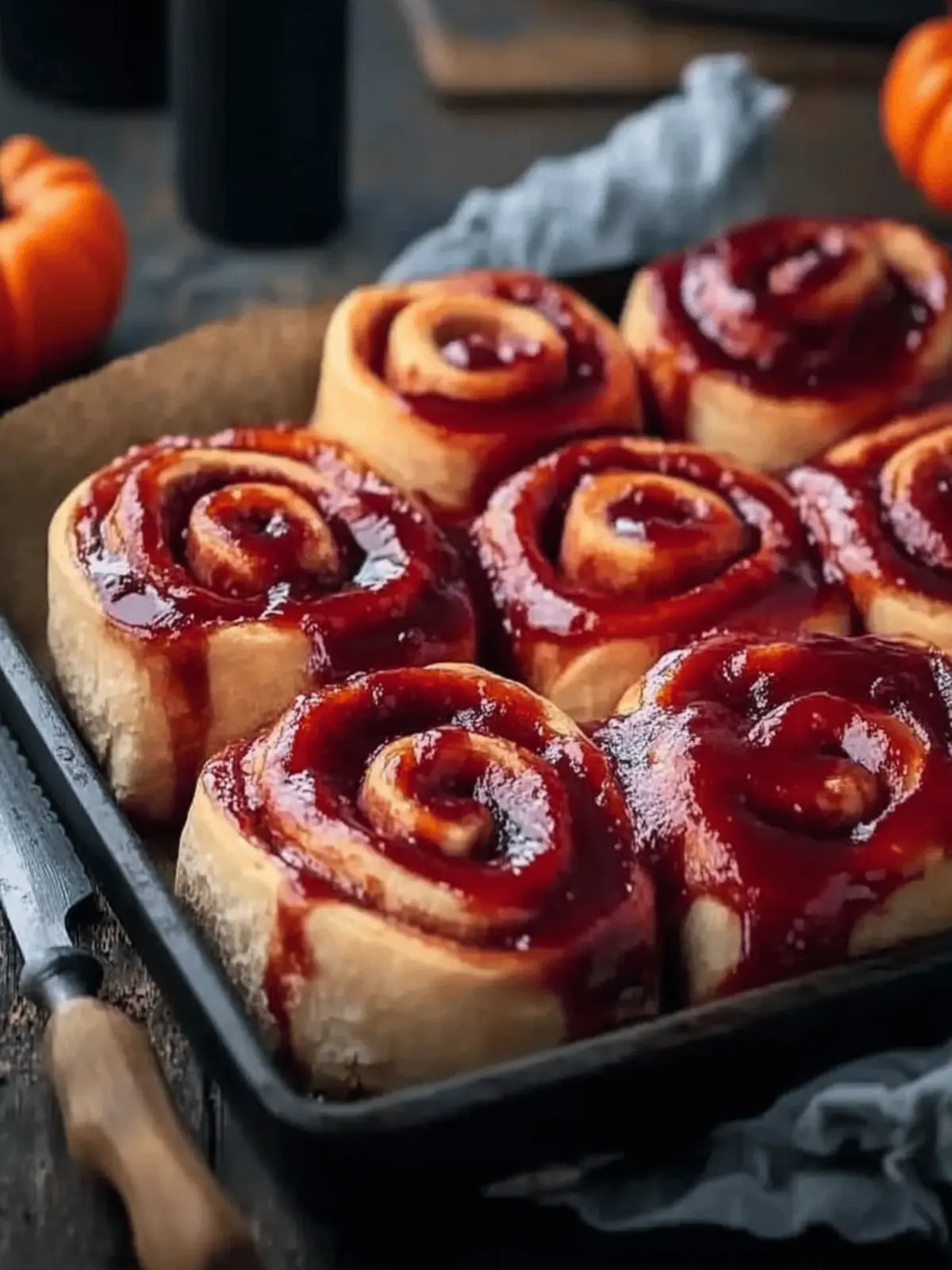 Halloween Cinnamon Rolls